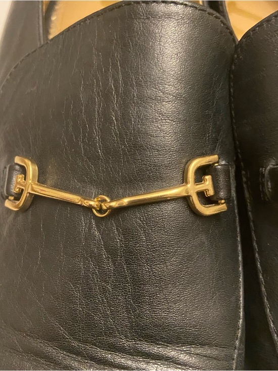 Sam Edelman Dark Navy Almond Toe Horse Leather Bit Loafer Shoes Size 8. - Picture 6 of 14